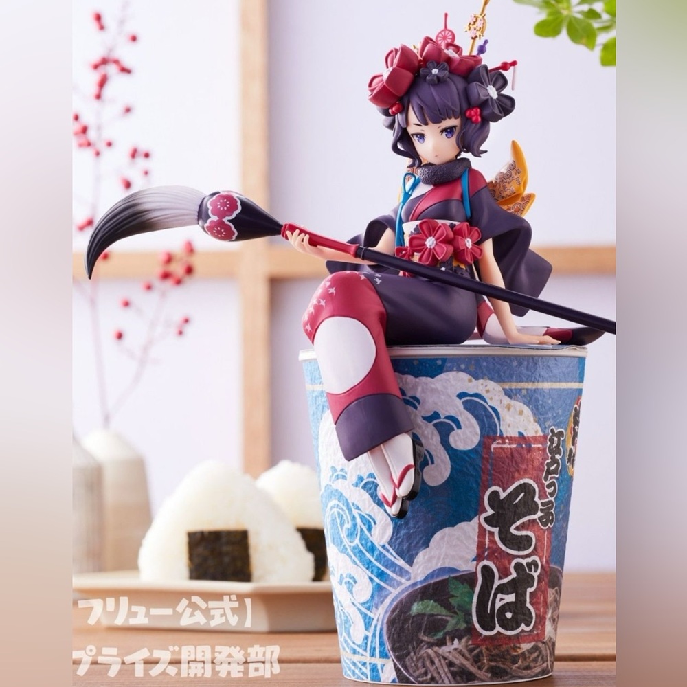 Purple and Red Anime Figurine